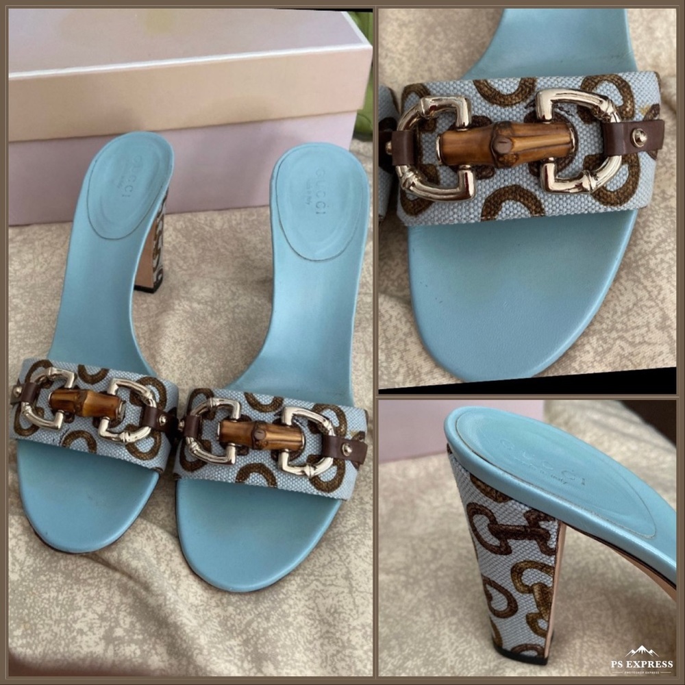 Gucci Slide On Heels👡🔥GorG Super elegant SEXY Rare lmtd Edit🔥EXC Cond Size 7 - Picture 5 of 16